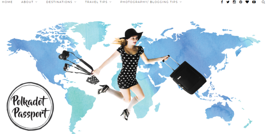 polka dot passport travel blogger