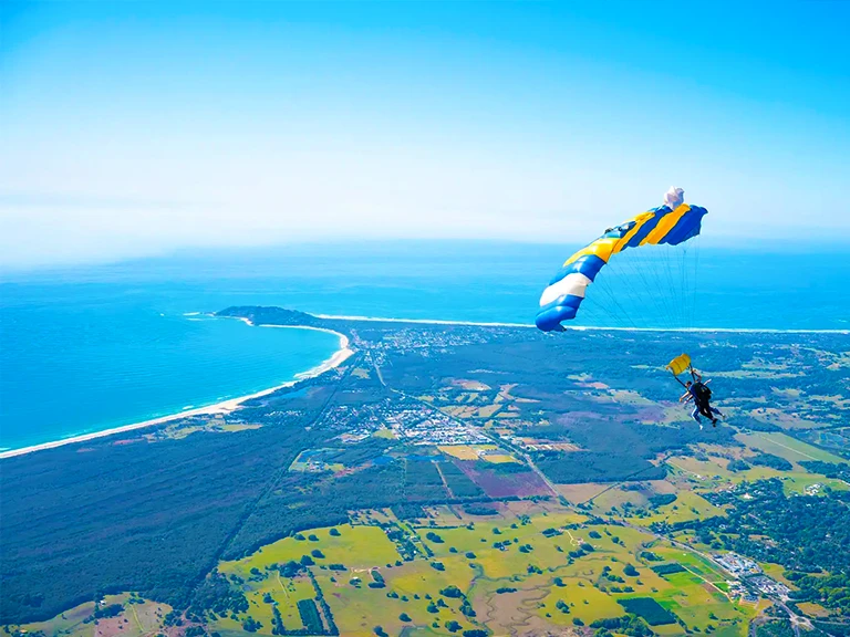 Skydiving in Byron Bay