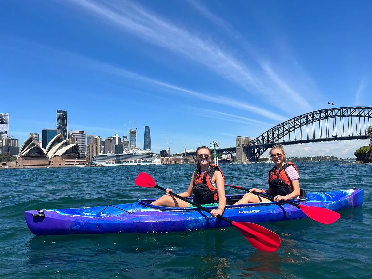 Kayaking in Sydney Harbour