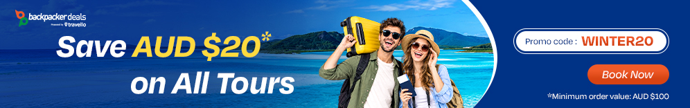 Save AUD $20 on tours with code WINTER20
