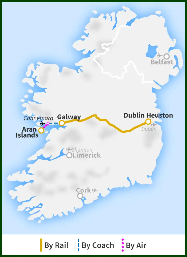 The Aran Islands Railtour from Dublin