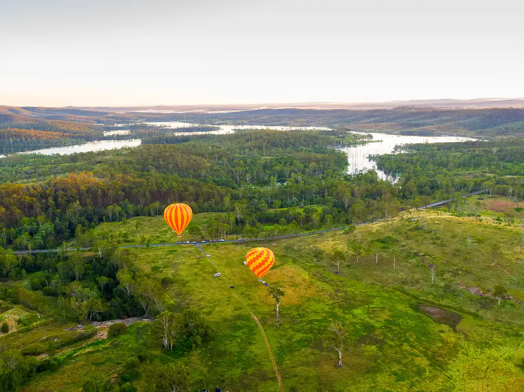 Hot Air Balloon & Vineyard Breakfast + FREE Whale Watch Cruise | Gold Coast