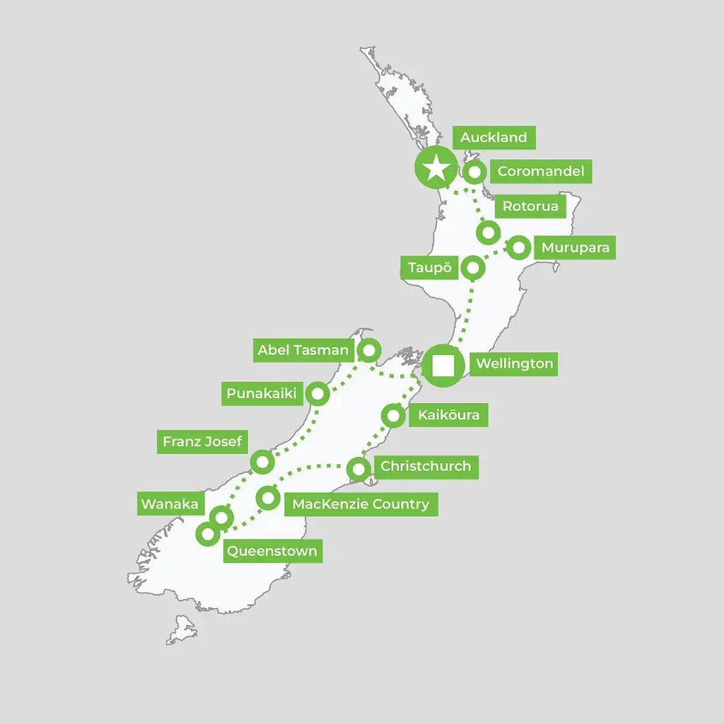 20 Day Legendary New Zealand Tour | Auckland to Wellington | Haka Tours