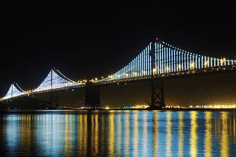 San Francisco Double Decker bus tour by night