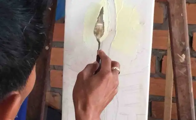 Cambodian Spoon Painting