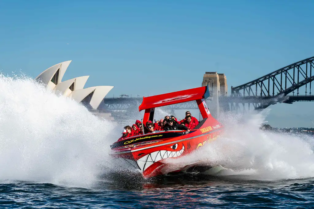 Sydney Harbour Famous 30 Minute Red Shark Thrill Jet Boat Ride