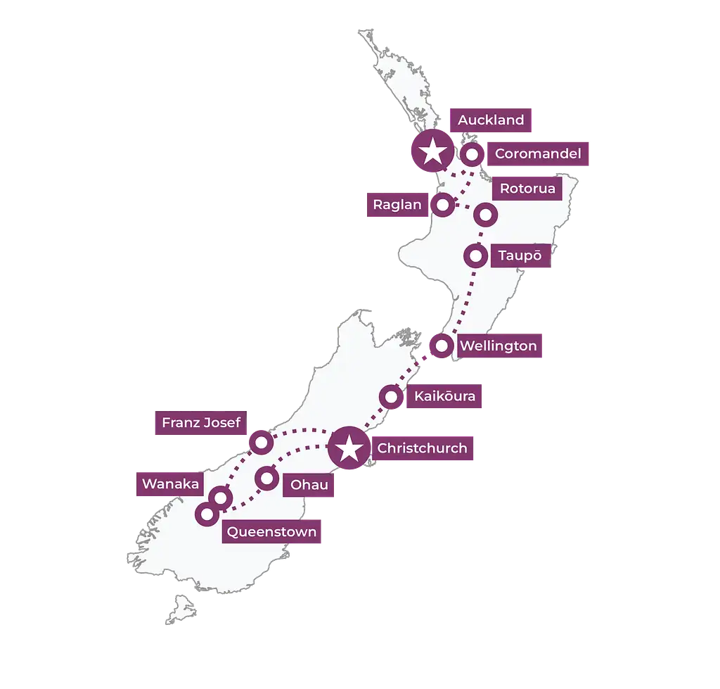20 Day NZ Uncovered Tour | Auckland to Christchurch (Or Reverse) | Haka Tours