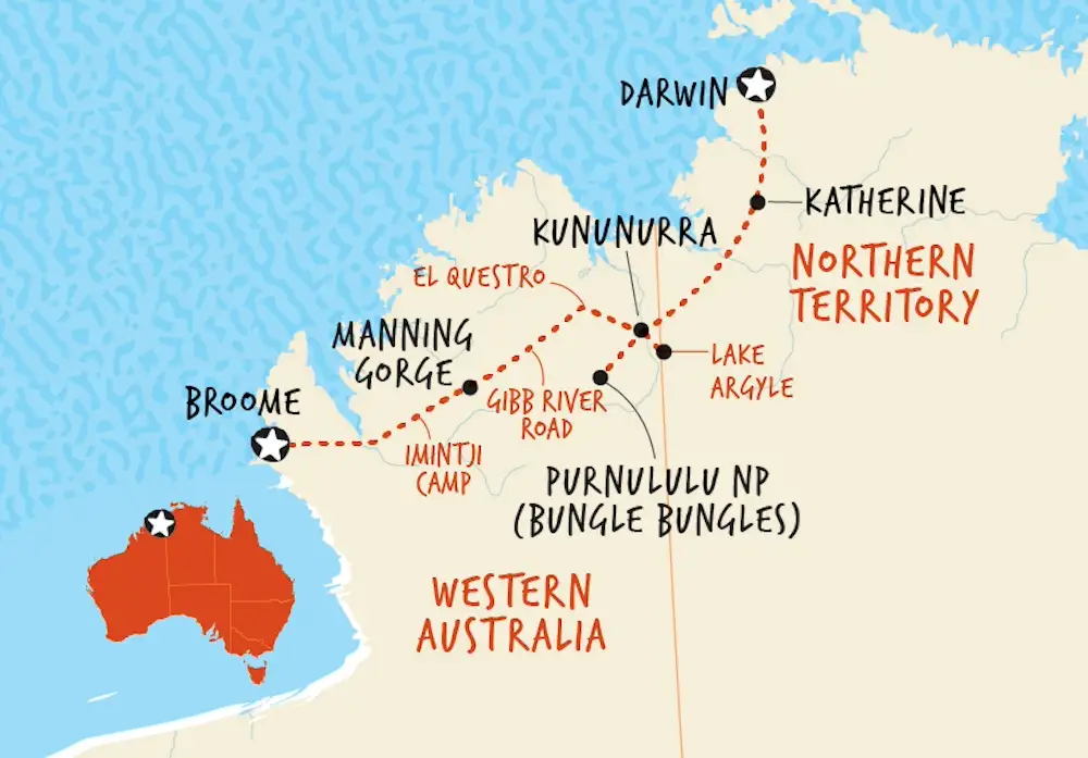 10 Day Broome and The Kimberley 4WD Adventure | Darwin to Broome
