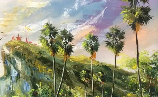 Cambodian Spoon Painting