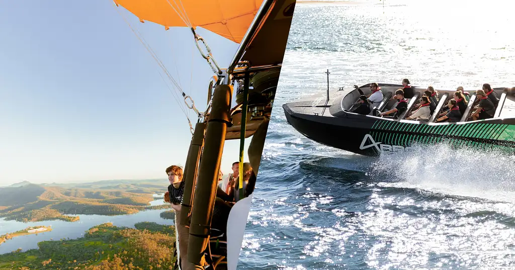 Hot Air Balloon with breakfast & FREE Arro Jetboat included | Gold Coast