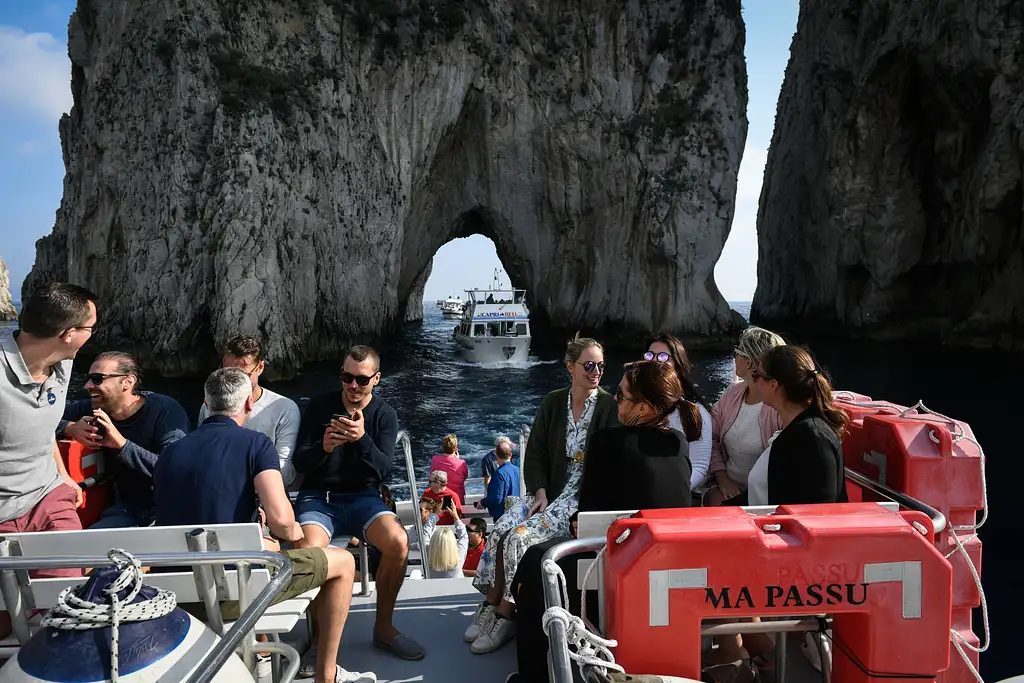 Capri Coast to Coast with Blue Grotto Stop