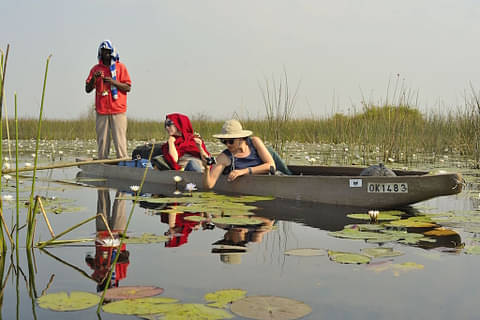 guided African river safari