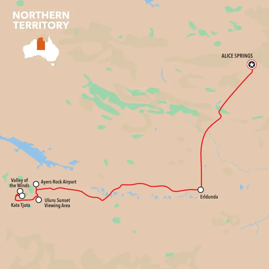 2 Day Uluru & Kata Tjuta Rock Tour | From Alice Springs