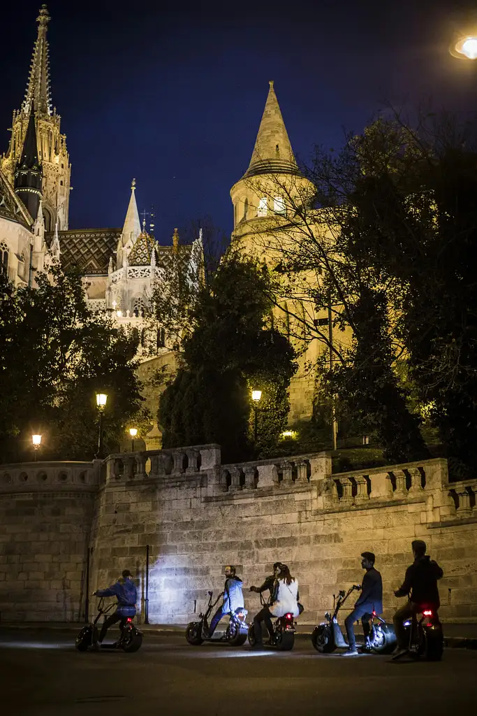 Budapest Guided E-Scooter Tour by Night