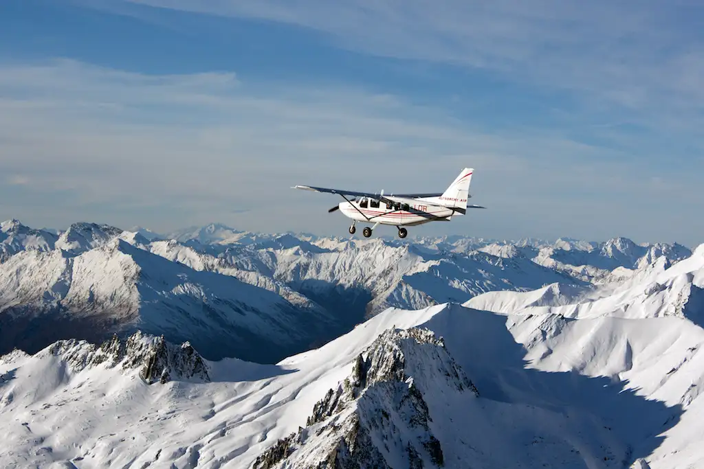 Mount Cook, Fox and Franz Josef  Overhead Flight (incl. landing at Fox Township)