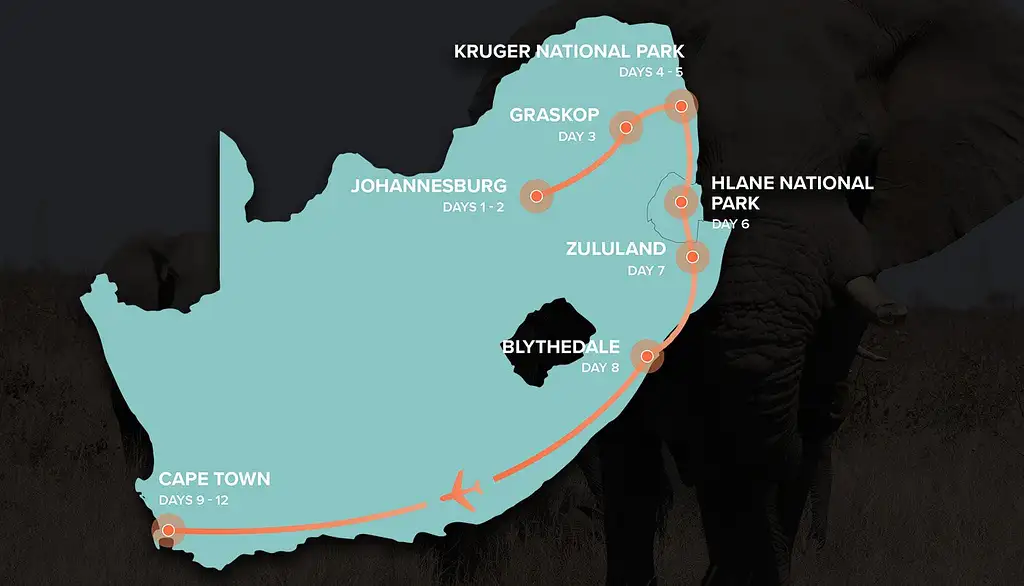 12-day South Africa Adventure Johannesburg to Cape Town | Intro Travel