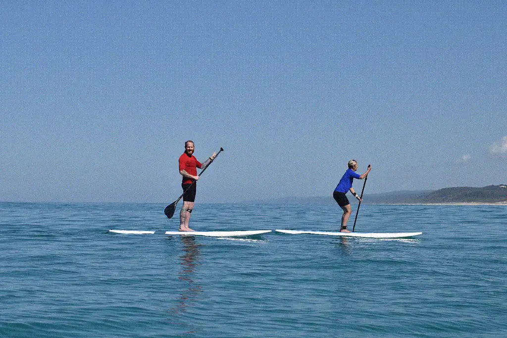 Stand Up Paddle Lesson Double Island & Beach 4x4 | Rainbow Beach Tour