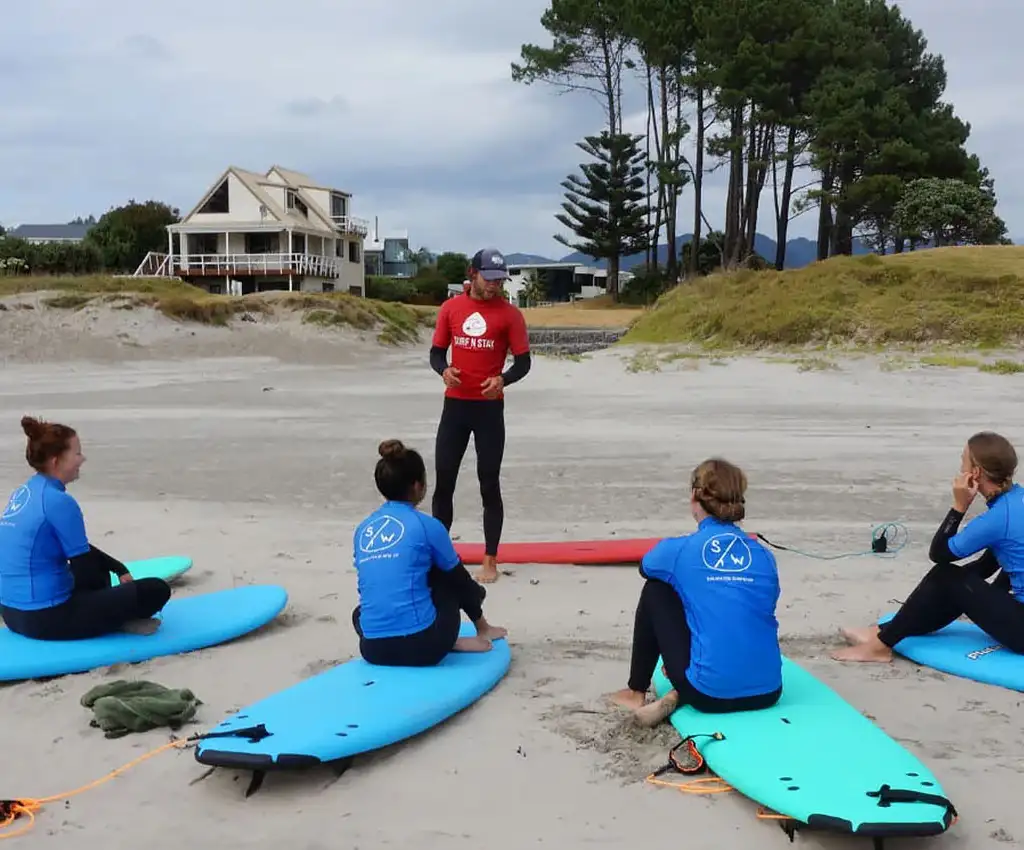 Intro Group Surf Lesson Whangamata Backpacker Deals