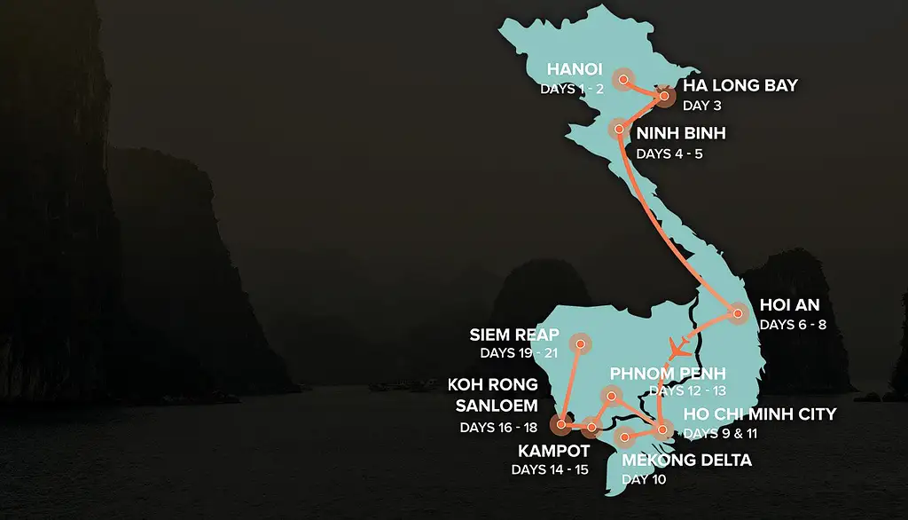 21-Day Vietnam & Cambodia Hanoi to Siem Reap | Intro Travel
