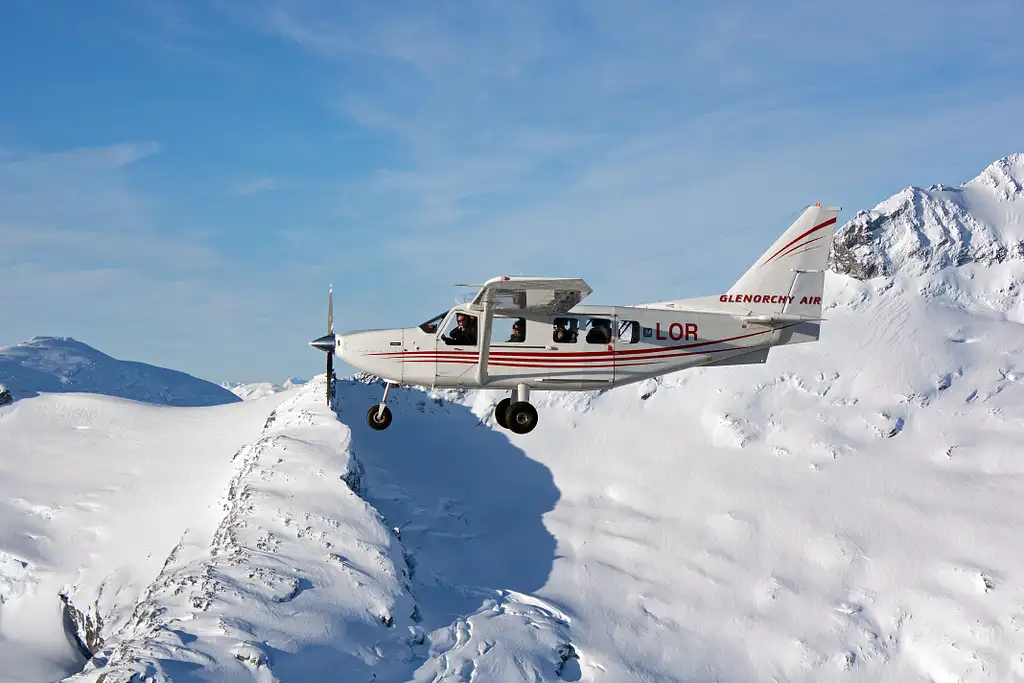 Mount Cook, Fox and Franz Josef  Overhead Flight (incl. landing at Fox Township)