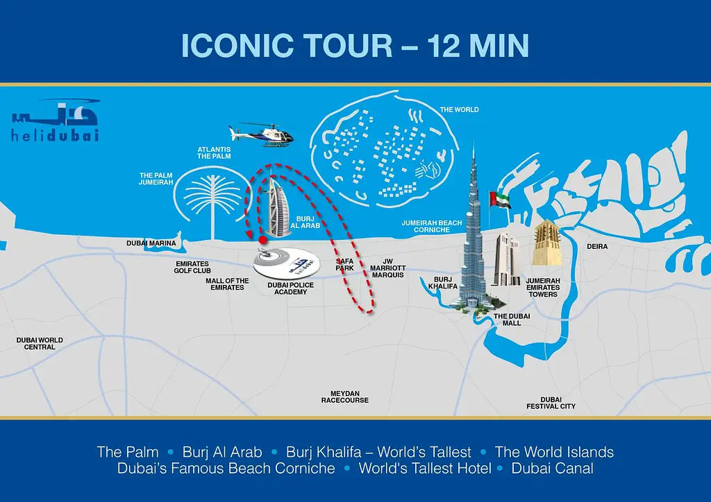 12-minute helicopter Tour Over Dubai