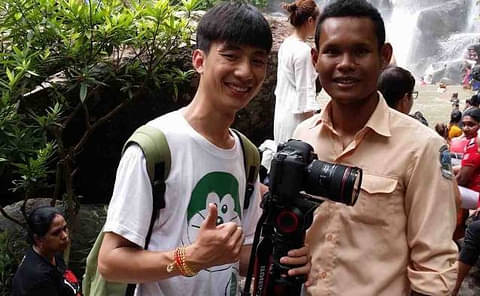 cambodian waterfall exploration
