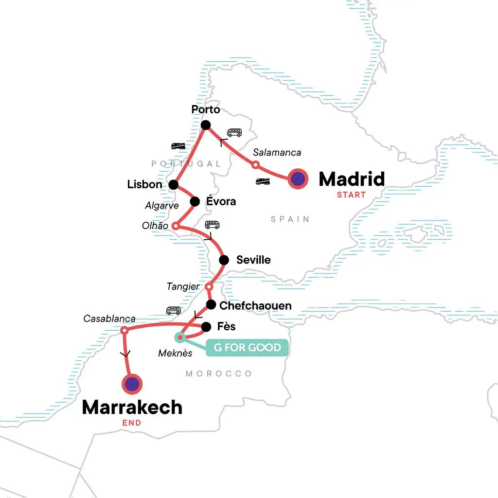 15 Day Spain, Portugal, and Morocco Adventure | G Adventures