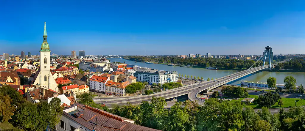 Bratislava day trip by bus and boat from Vienna