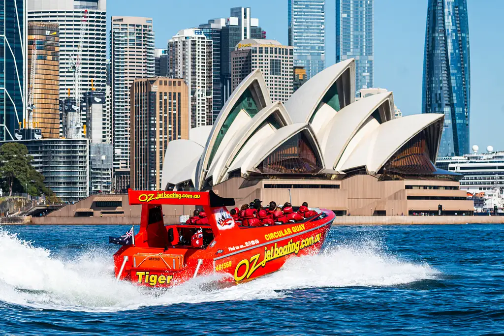 Sydney Harbour Famous 30 Minute Red Shark Thrill Jet Boat Ride