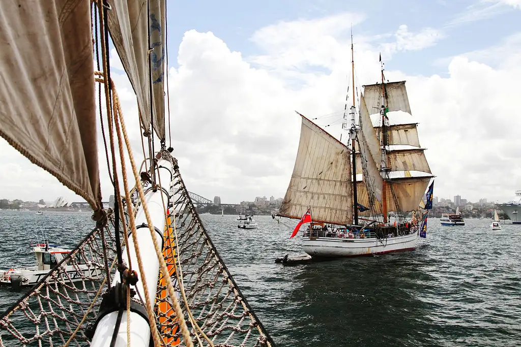 Australia Day Tall Ships Race on Sydney Harbour