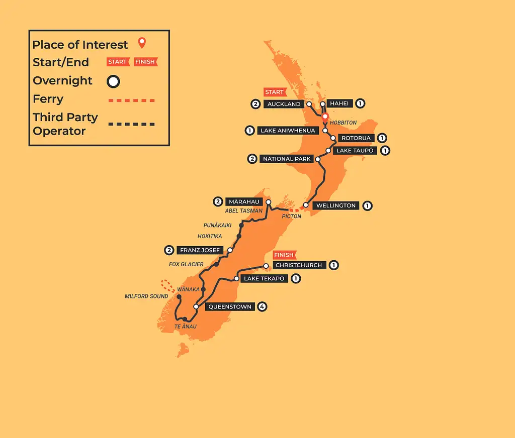 20 Day Tui Tour | Auckland to Christchurch | Stray