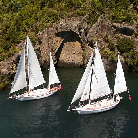 Sail Barbary Cruise to the Maori Rock Carvings