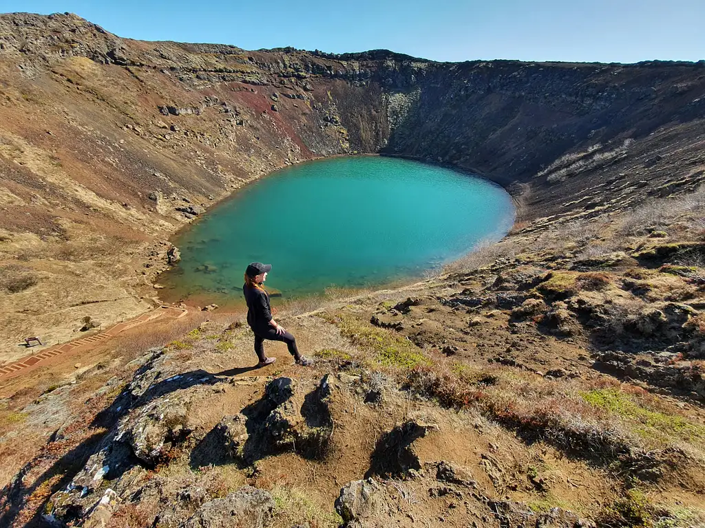 Golden Circle and Blue Lagoon Admission Tickets with Kerid Volcanic Crater