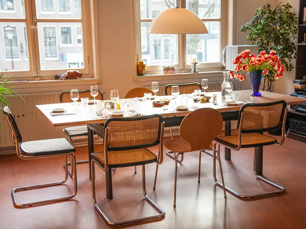 Traditional Dutch Dinner in an Amsterdam Canal House