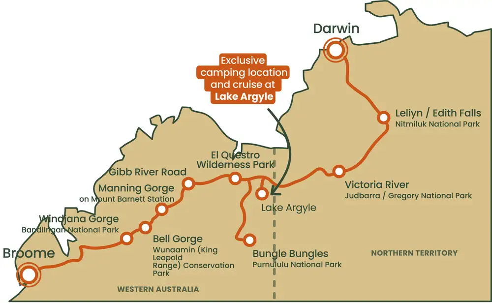 9 Day Darwin to Broome Outback Camping Adventure