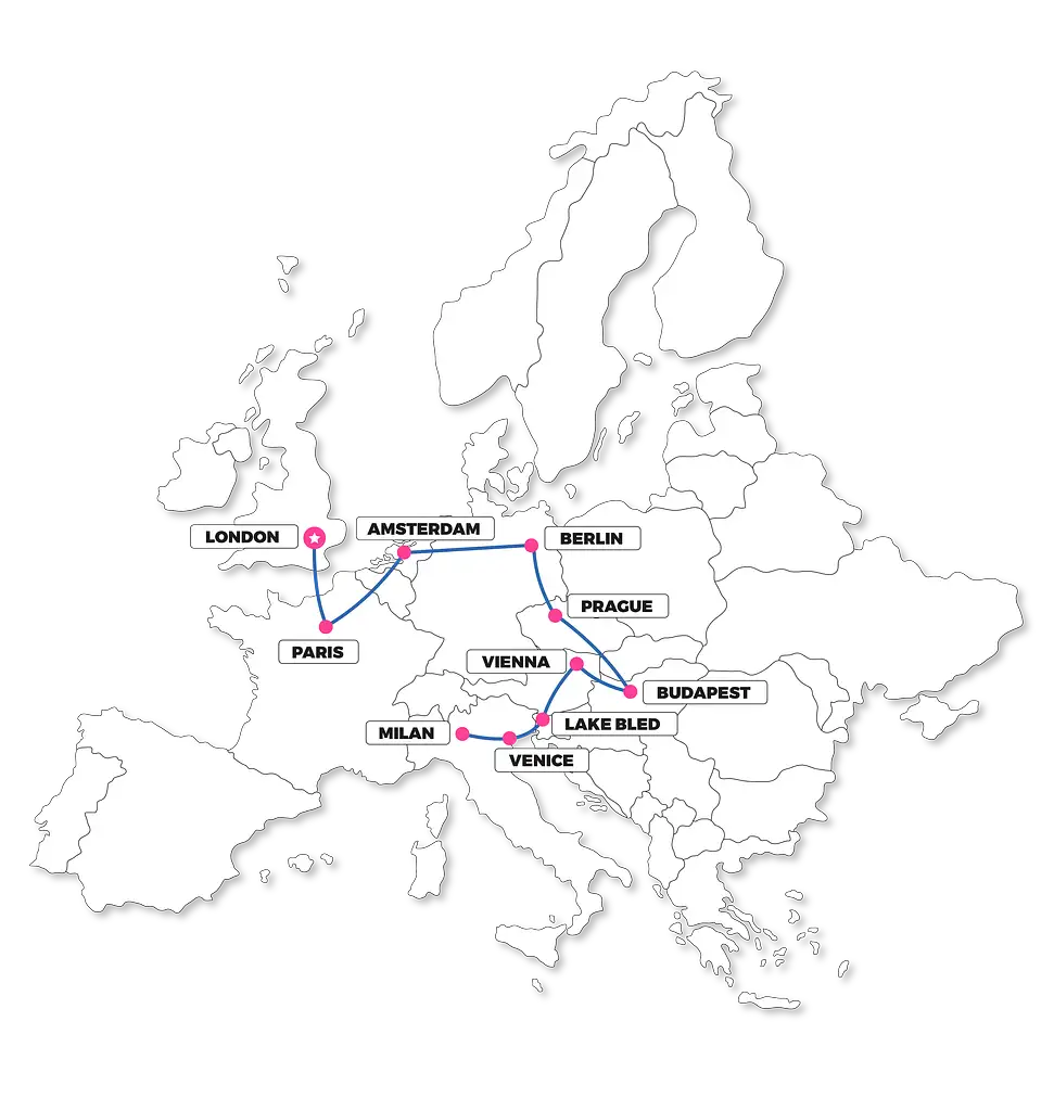 20 Day Discover Europe by Rail London to Milan | TruTravels