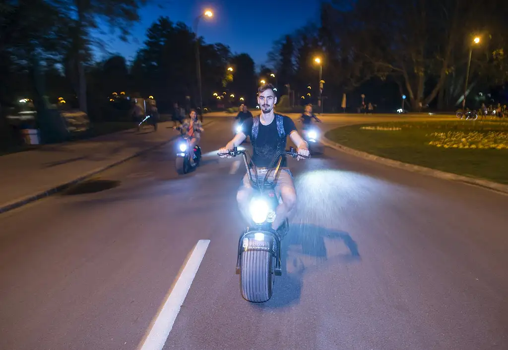 Budapest Guided E-Scooter Tour by Night