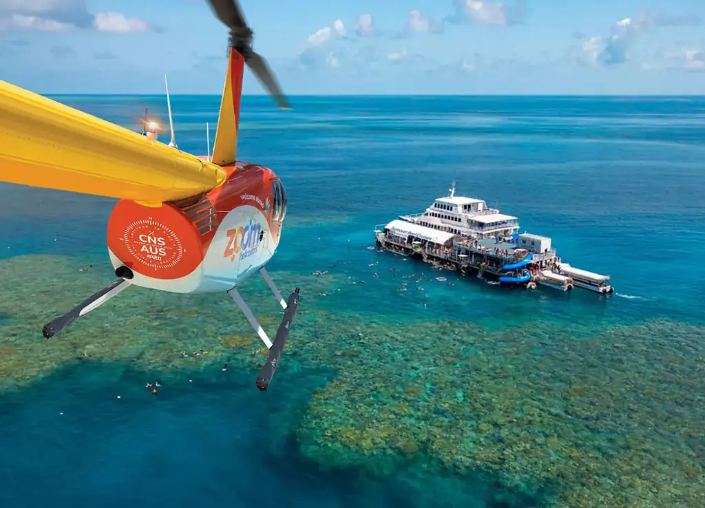 Moore Reef & Fitzroy Island | Fly Out & Cruise Back
