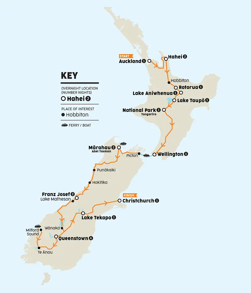 20 Day Tui Tour | Auckland to Christchurch | Stray