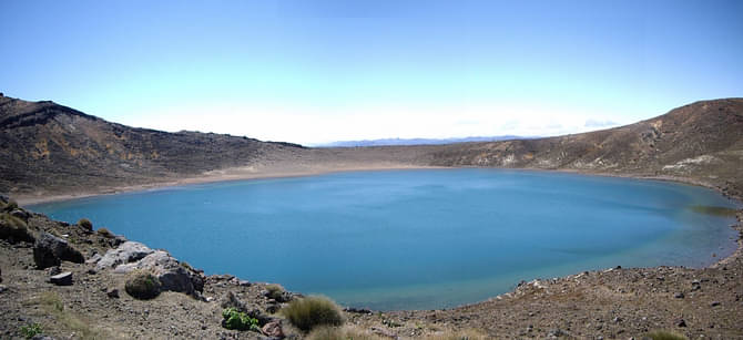 Blue Lake tongariro crossing