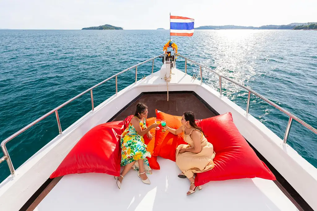 Sunset Cruise Along Phuket Coastline with BBQ Dinner