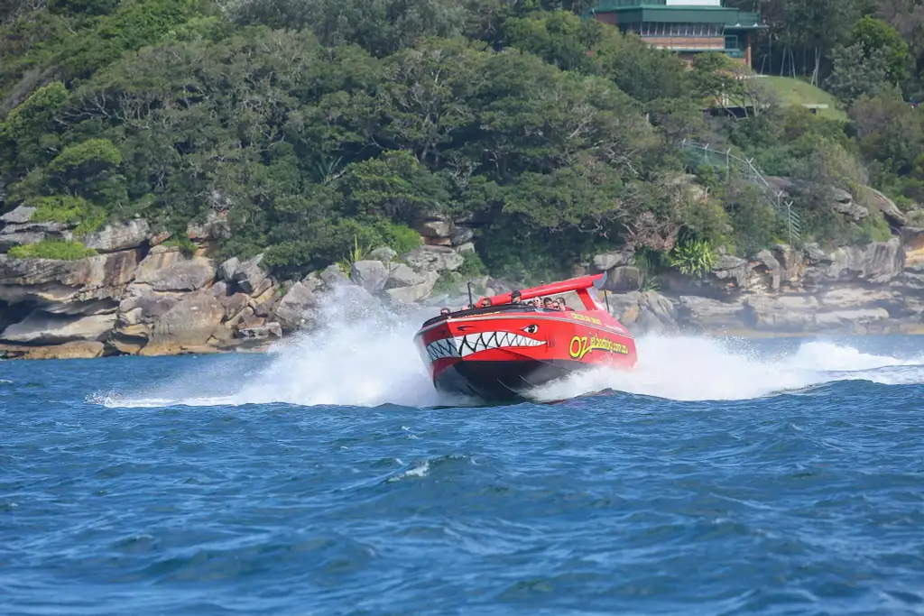 Sydney Harbour Famous 30 Minute Red Shark Thrill Jet Boat Ride