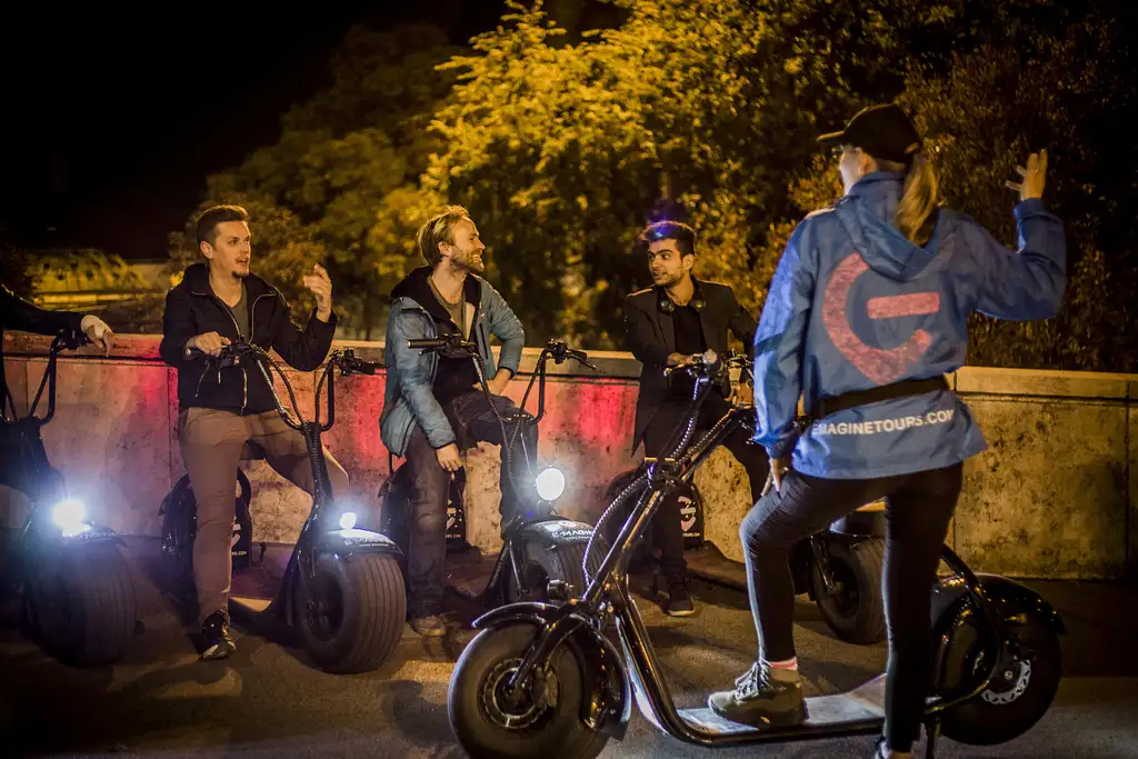 Budapest Guided E-Scooter Tour by Night