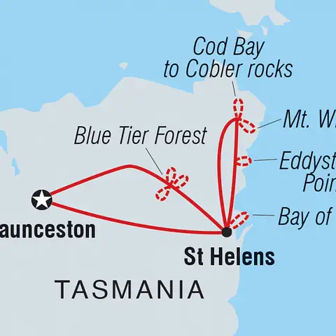 Bay of Fires Map