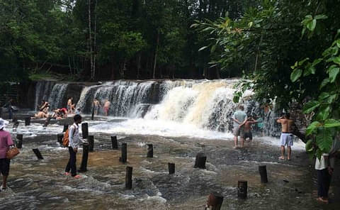 cambodian waterfall