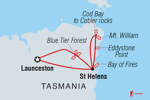 Bay of Fires Map
