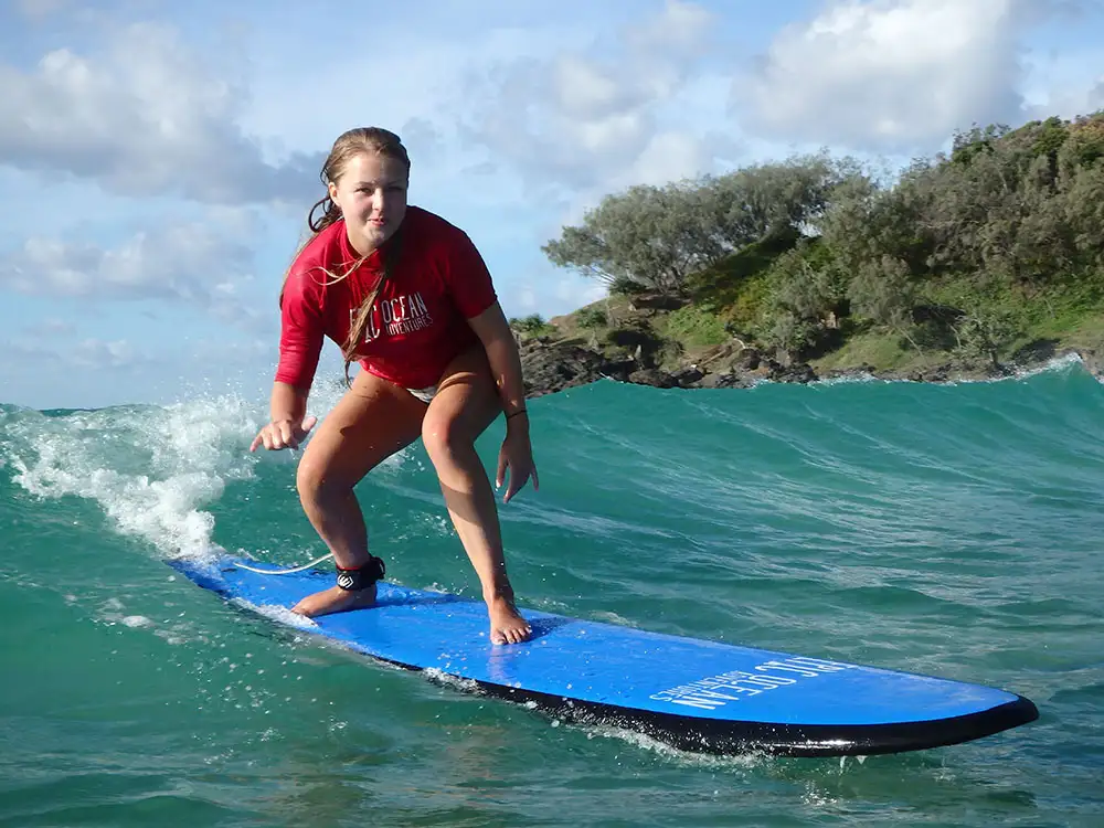 Dolphin View Kayak Tour + Surf Lesson with 4WD Beach Adventure from Noosa