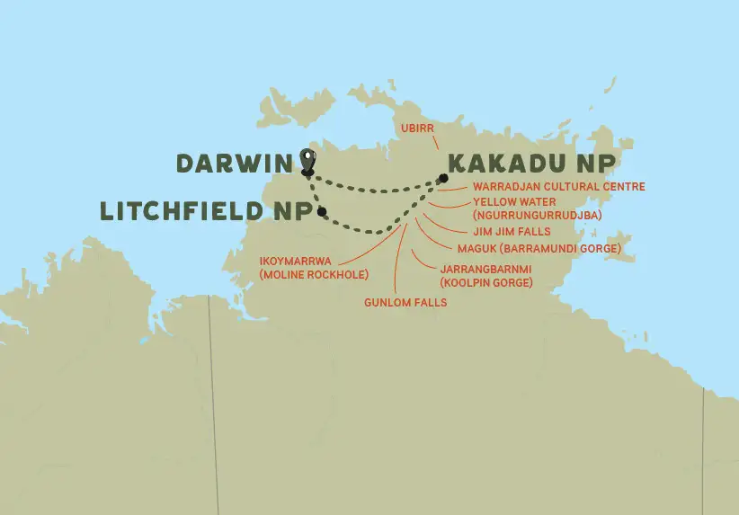 3 Day Kakadu & Litchfield 4WD Camping Tour (April to Sept) | From Darwin
