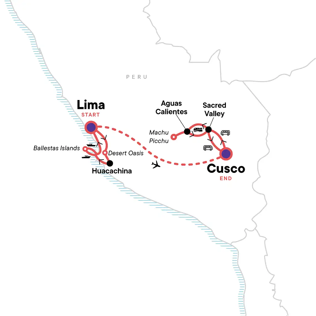 11 Days The Total Peru Package: Cities, Deserts & Inca Ruins | G Adventures 18-35's