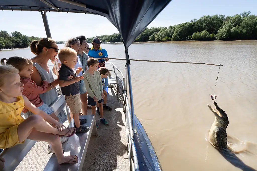 Spectacular Jumping Crocodile River Cruise & Berry Springs Nature Park, Freshwater Swimming Hole | Darwin